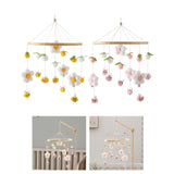 Maxbell Baby Nursery Crib Mobile Hanging Bed Bell Toy for Newborn Baby Holiday Gifts Yellow