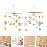 Maxbell Baby Nursery Crib Mobile Hanging Bed Bell Toy for Newborn Baby Holiday Gifts Yellow
