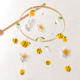 Maxbell Baby Nursery Crib Mobile Hanging Bed Bell Toy for Newborn Baby Holiday Gifts Yellow