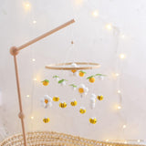 Maxbell Baby Nursery Crib Mobile Hanging Bed Bell Toy for Newborn Baby Holiday Gifts Yellow