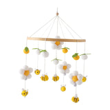 Maxbell Baby Nursery Crib Mobile Hanging Bed Bell Toy for Newborn Baby Holiday Gifts Yellow