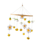 Maxbell Baby Nursery Crib Mobile Hanging Bed Bell Toy for Newborn Baby Holiday Gifts Yellow