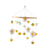 Maxbell Baby Nursery Crib Mobile Hanging Bed Bell Toy for Newborn Baby Holiday Gifts Yellow