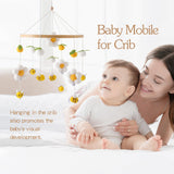 Maxbell Baby Nursery Crib Mobile Hanging Bed Bell Toy for Newborn Baby Holiday Gifts Yellow