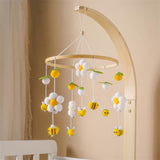 Maxbell Baby Nursery Crib Mobile Hanging Bed Bell Toy for Newborn Baby Holiday Gifts Yellow