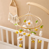 Maxbell Baby Nursery Crib Mobile Hanging Bed Bell Toy for Newborn Baby Holiday Gifts Yellow
