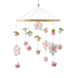 Maxbell Baby Nursery Crib Mobile Hanging Bed Bell Toy for Newborn Baby Holiday Gifts Pink