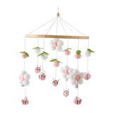 Maxbell Baby Nursery Crib Mobile Hanging Bed Bell Toy for Newborn Baby Holiday Gifts Pink