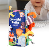 Maxbell Baby Bath Book Shower Gift Toddlers Toy Activity Toys Durable Early Learning jungle themed