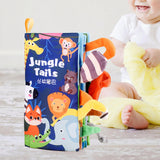 Maxbell Baby Bath Book Shower Gift Toddlers Toy Activity Toys Durable Early Learning jungle themed