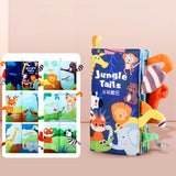 Maxbell Baby Bath Book Shower Gift Toddlers Toy Activity Toys Durable Early Learning jungle themed