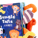 Maxbell Baby Bath Book Shower Gift Toddlers Toy Activity Toys Durable Early Learning jungle themed