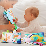 Maxbell Baby Bath Book Shower Gift Toddlers Toy Activity Toys Durable Early Learning dinosaur themed