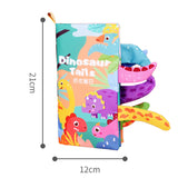 Maxbell Baby Bath Book Shower Gift Toddlers Toy Activity Toys Durable Early Learning dinosaur themed