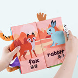 Maxbell Baby Books Toys Touch and Feel for Shower Gifts Stocking Stuffers Boys Girls forest land animals