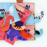 Maxbell Baby Books Toys Touch and Feel for Shower Gifts Stocking Stuffers Boys Girls forest land animals