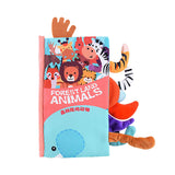 Maxbell Baby Books Toys Touch and Feel for Shower Gifts Stocking Stuffers Boys Girls forest land animals