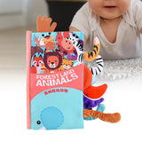 Maxbell Baby Books Toys Touch and Feel for Shower Gifts Stocking Stuffers Boys Girls forest land animals