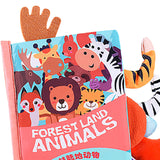 Maxbell Baby Books Toys Touch and Feel for Shower Gifts Stocking Stuffers Boys Girls forest land animals