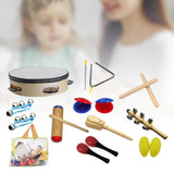Maxbell 10 Pieces Montessori Percussion Musical Instruments for Boys Girls Preschool