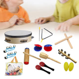 Maxbell 10 Pieces Montessori Percussion Musical Instruments for Boys Girls Preschool