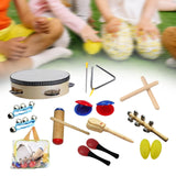 Maxbell 10 Pieces Montessori Percussion Musical Instruments for Boys Girls Preschool