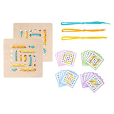 Maxbell Lacing Shapes Pattern Threading Rope Game for Age 3~6 Children Birthday Gift