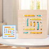 Maxbell Lacing Shapes Pattern Threading Rope Game for Age 3~6 Children Birthday Gift