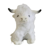 Maxbell Cow Plush Cattle Plush Figure Toy for Festival Children Toy white