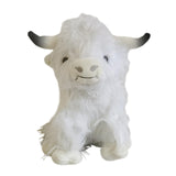 Maxbell Cow Plush Cattle Plush Figure Toy for Festival Children Toy white
