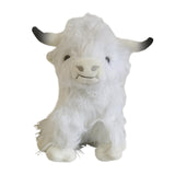 Maxbell Cow Plush Cattle Plush Figure Toy for Festival Children Toy white