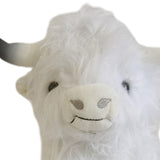 Maxbell Cow Plush Cattle Plush Figure Toy for Festival Children Toy white