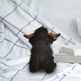 Maxbell Cow Plush Cattle Plush Figure Toy for Festival Children Toy black