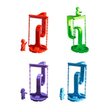 Maxbell Anti Gravity Building Blocks Physics Balance Puzzles for Living Rooms Shelves red
