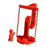 Maxbell Anti Gravity Building Blocks Physics Balance Puzzles for Living Rooms Shelves red