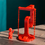 Maxbell Anti Gravity Building Blocks Physics Balance Puzzles for Living Rooms Shelves red