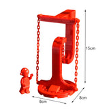 Maxbell Anti Gravity Building Blocks Physics Balance Puzzles for Living Rooms Shelves red