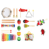 Maxbell 12x Montessori Percussion Instrument Educational Toys for Babies Age 3 to 10