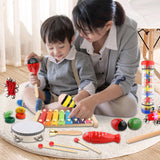 Maxbell 12x Montessori Percussion Instrument Educational Toys for Babies Age 3 to 10