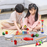 Maxbell 12x Montessori Percussion Instrument Educational Toys for Babies Age 3 to 10