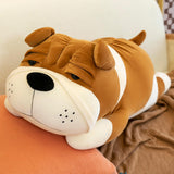 Maxbell Dog Pillow Hugging Funny Shar Pei Dog Stuffed Toy for Chair Living Room Home Yellow