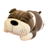 Maxbell Dog Pillow Hugging Funny Shar Pei Dog Stuffed Toy for Chair Living Room Home Gray