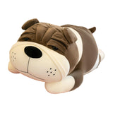 Maxbell Dog Pillow Hugging Funny Shar Pei Dog Stuffed Toy for Chair Living Room Home Gray