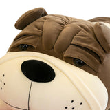 Maxbell Dog Pillow Hugging Funny Shar Pei Dog Stuffed Toy for Chair Living Room Home Gray
