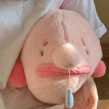 Maxbell Cute Whale Plush Doll Toy with Pullable Snot Bubbles Sofa Gifts for Children