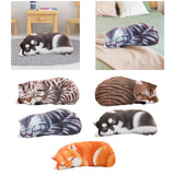 Maxbell Lovely Plush Stuffed Animal Cuddly Cute Plush Toy Pillow for Home Decoration White Brown