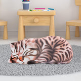 Maxbell Lovely Plush Stuffed Animal Cuddly Cute Plush Toy Pillow for Home Decoration White Brown