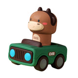 Maxbell Press and Go Car Baby Animal Cars for Kindergarten Children Preschool Cow