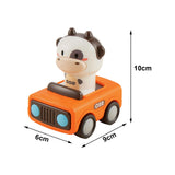 Maxbell Press and Go Car Baby Animal Cars for Kindergarten Children Preschool Bull