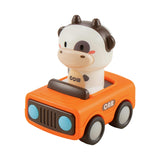 Maxbell Press and Go Car Baby Animal Cars for Kindergarten Children Preschool Bull